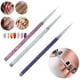 thumbnail image 4 of Nail Art Liner, Elasticidad Moderada, De Mármol, aleación+pelo De Nailon, Hermoso Y Encantador Pincel Para Pintar Uñas, 3 Piezas Para Salones De Uñas Profesionales, 4 of 7