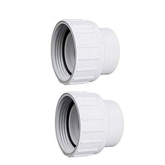 Waterway Plastics 2 Pack of 400-4060 Pump or Filter Unions w/Orings Part Number 400-4060-2B