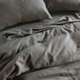 thumbnail image 2 of 100% French Linen Duvet Cover - Twin/Twin XL - Moss | BOKSER HOME, 2 of 5