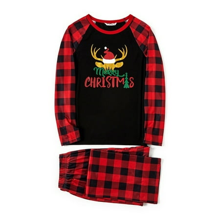 

Binpure Family Matching Christmas Pajamas Men Women Kid Baby Sleepwear Fashion Parent-child Clothes