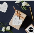 thumbnail image 6 of Inkdotpot Pack Of 50 Made With Love Wedding Favor Paper Tags Craft Real Silver Foil Hang Tags, 6 of 6