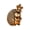 B, variant on Tibvox Brass Hedgehog Sculpture Miniature Animal Figurine Antique Metal Ornament Lucky Fengshuis Statue Desktop Decors Gift