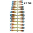 thumbnail image 1 of 24 Pieces False Nails Coffin Design Full Cover Elegant Press-on Gradient Style Artificial Nail Tips Fingernail Accessory for DIY ch04, 1 of 8