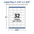 thumbnail image 6 of Avery TrueBlock Rectangle Labels, 1.25" x 1.75", 800ct, 6 of 8
