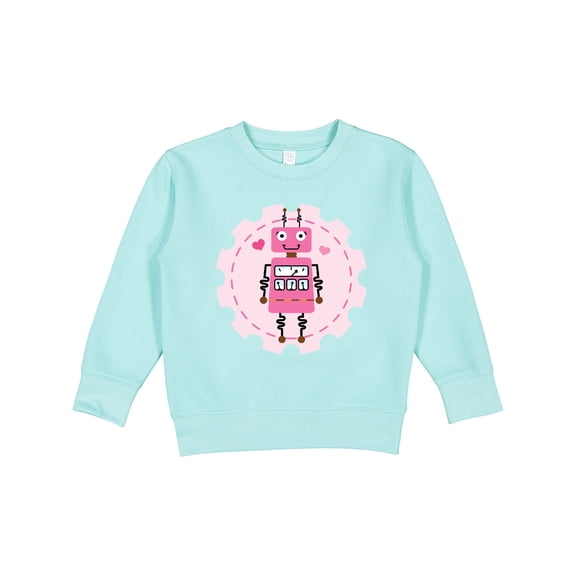 Inktastic Robotics Girl Robot Gear Toddler Sweatshirt
