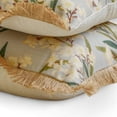 thumbnail image 2 of Gray Decorative Lumbar Pillow Cover 12" x 20" | Contemporary Cotton Oblong Cushion Cover Floral | Jute Lace Spring Pillows Pillowcases for Couch / Sofa & Bed, Modern Home Décor - Daisy Drift, 2 of 9