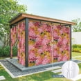 thumbnail image 6 of Outdoor Curtains for Patio Waterproof, Cherry Blossom Outdoor Privacy Panels Grommet, Pink Yellow Flowers Oil Painting Art Blackout Outside Curtains for Porch/Cabana/Pergola/Gazebo 54"x95", 1 Panel, 6 of 8