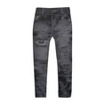 thumbnail image 7 of Olyvenn Women Pants Imitation Denim Leggings Women's Plus Skinny Slim Fit Female Casual Outwear Women's Super Elastic Ladies Trousers for 2023 Women Tops Black 10, 7 of 7