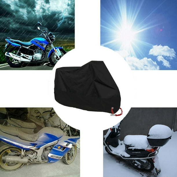 H&W Heavy Duty Waterproof Motorcycle Cover With Reflective Stripes - Universal Fit Up To 96"