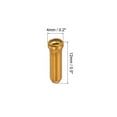 thumbnail image 2 of Uxcell Bike Spoke Nipple 0.5" x 0.2", 40 Pack Alloy Mountain Bicycle Spoke Cap, Yellow 40 Pack, 2 of 5