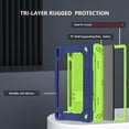 thumbnail image 2 of FIEWESEY for Samsung Galaxy Tablet S9 11 in / Galaxy Tablet S9 FE 5G 2023 Shockproof Kids Friendly Case with S Pen Holder / Kickstand / Shoulder Strap for Galaxy Tab S9 FE 10.9''/ S9 11'' (Navy Green), 2 of 6
