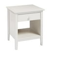 thumbnail image 4 of Alaterre Furniture Simplicity Nightstand, Bedside Table with Drawer, Perfect for Kids Bedroom, White, 4 of 11