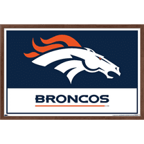 NFL Denver Broncos - Logo 21 Wall Poster, 14.725" x 22.375", Framed