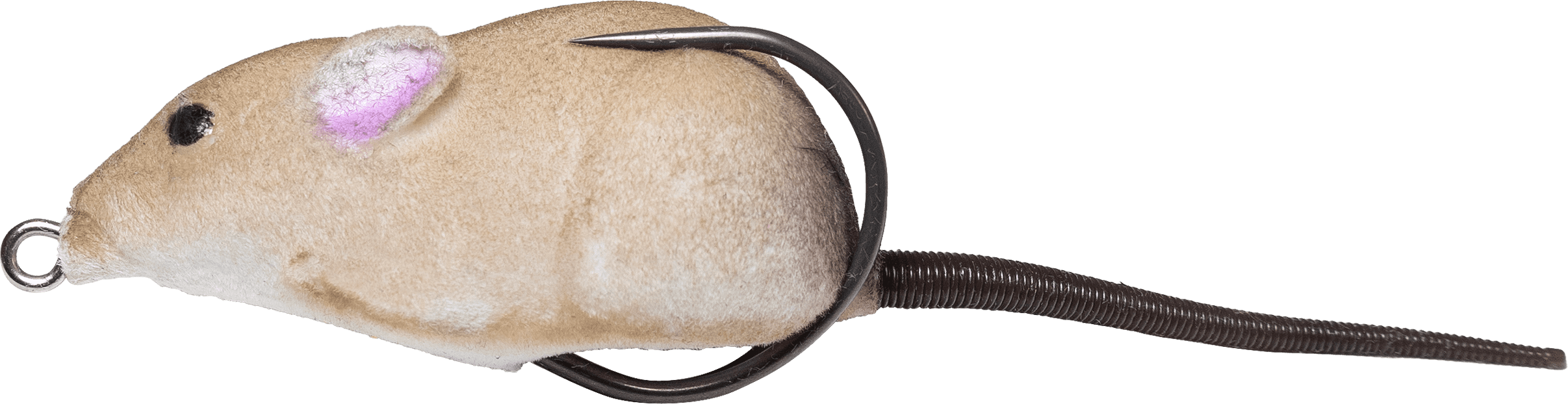 Lunkerhunt Furenzy Mouse Topwater Fishing Bait, 2.5 inch, Brown