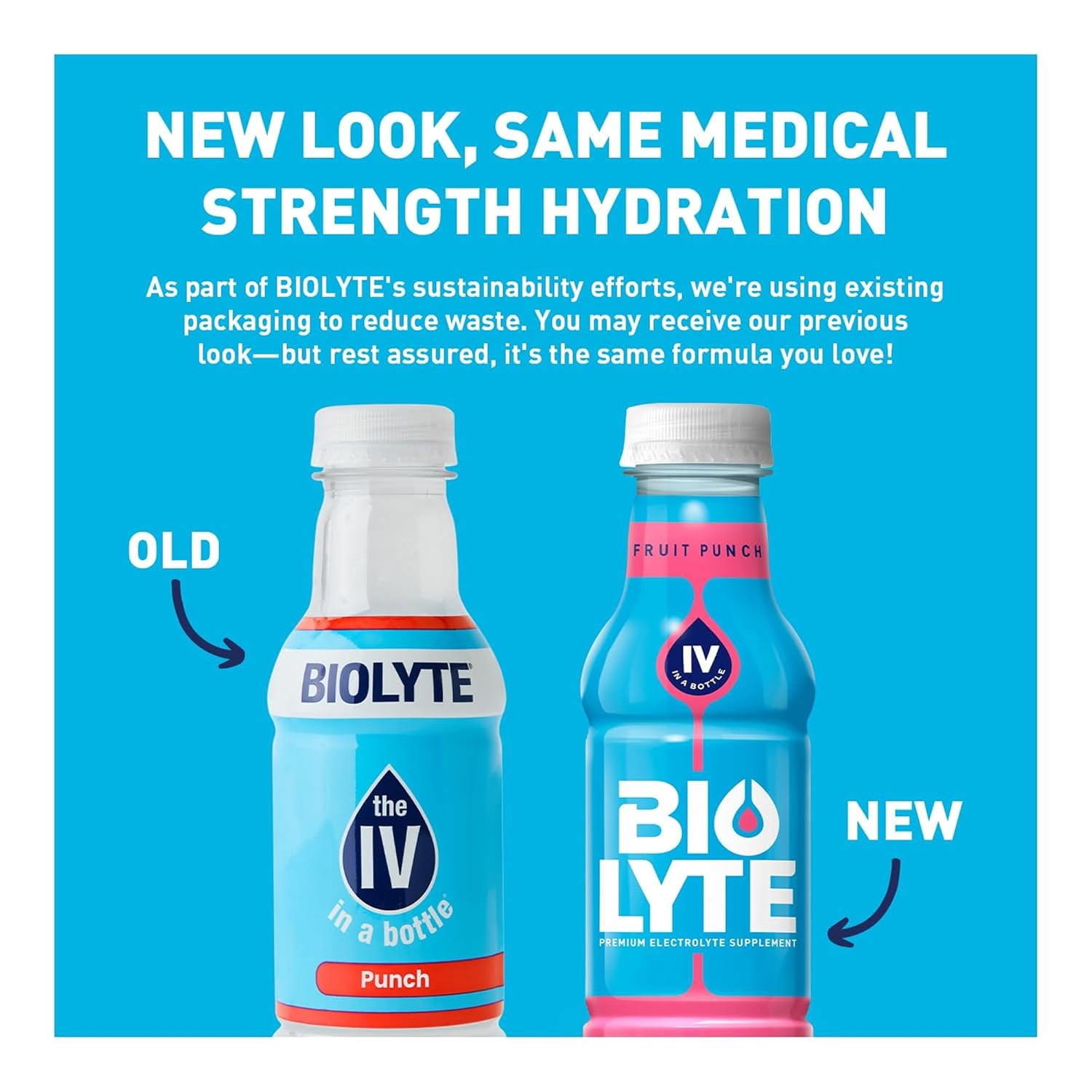 BIOLYTE Electrolyte Drink Chemotherapy Must Haves for Women & Men, Rehydration IV Liquid in a Bottle - Fruit Punch, 16 Fl Oz (4 Bottle )