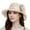 Khaki, variant on Ladies Elegant Flower Beret Bridal Wedding Tea Party Outdoor Sun Hat Lace Bowler Sunshade Lightweight