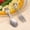 A, variant on Bowayaoa Stainless Steel Training Fork & Spoon, Ergonomic Loop Handle Utensils with Star Pattern, Rustproof Self-Feeding Cutlery for Meal Time