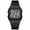 High Quality Black, variant on High-quality European and American classic retro waterproof multifunctional sports electronic watch with steel strap