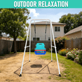 thumbnail image 2 of G TALECO GEAR Foldable Swing Stand for Kids, Toddler Swing Frame, Metal Swing Sets for Backyard, Outdoor/Indoor, Fits for Most of the Toddlers Swings, White, 2 of 8