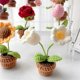 thumbnail image 5 of C Hand-Knitted Flowers Potted Crochet, 5 of 5