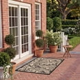 thumbnail image 4 of Safavieh Courtyard Connie Floral Indoor/Outdoor Area Rug, Sand/Black, 2' x 3'7", 4 of 11