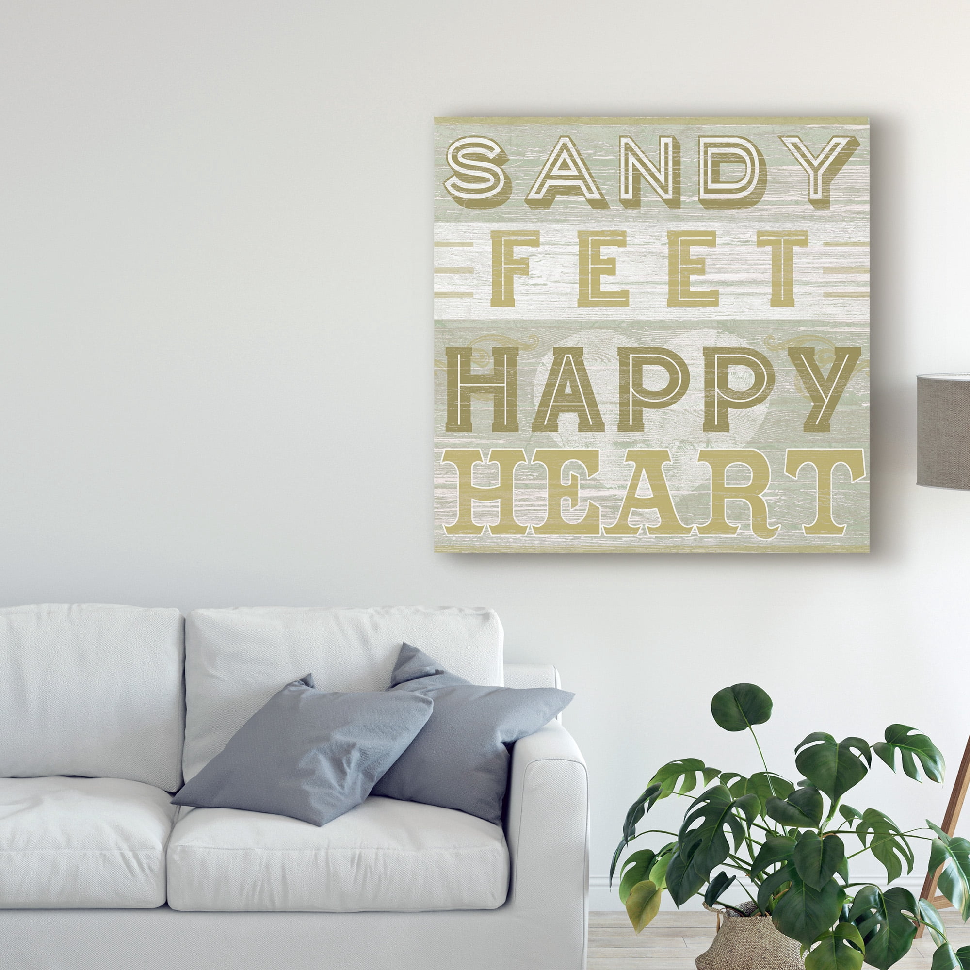 Trademark Fine Art 'A Little Beachy III' Canvas Art by June Erica Vess