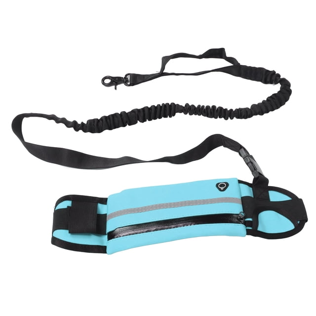 Hands Free Dog Leash With Reflective Strips And Detachable Pocket For Outdoor Activities