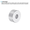 thumbnail image 4 of M6 Aluminum Spacers, 6 Pcs Metal Spacers Aluminum 6.5mm ID x 20mm OD x 9mm L Aluminum Spacer Screw Standoff Round for 1/4 or M6 Screw Bolts, 4 of 5