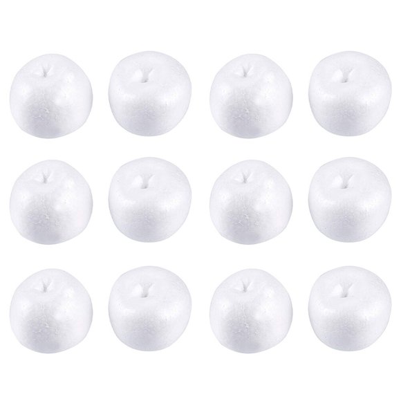 ColoMX 12 piezas de moldes de manzana duraderos modelo de manzana simple creativo varios accesorios de bricolaje