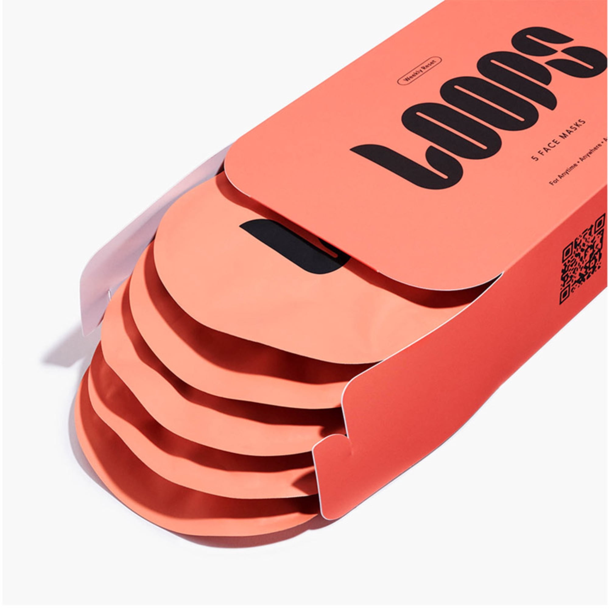 LOOPS Weekly Reset Rejuvenating Hydrogel Face Mask | Plumping & Pore Refining | 5 Pack