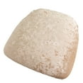 thumbnail image 3 of Efavormart 5 Pack Crushed Velvet Chiavari Chair Seat Pad Covers – Beige Stretch Cushion Slipcovers for Dining Chairs, Washable & Reusable, 3 of 5