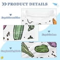 thumbnail image 2 of FORMRS Boys Rash Guard Short Sleeves Swim Shirt Quick Dry UPF 50+ Sun Protection, Sizes 3-12T, Purple Vegetables Pattern, 2 of 6