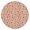 Beige Cow Heart, variant on Beige Cow Heart Pattern Round Fitted Tablecloth with Elastic Edge,Dining Table Cover Waterproof,Outdoor Round Tablecloth for Camping,Dining,Indoor and Outdoor