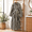 Black-Small, variant on Rainbow Medium Striped Long Plush Fuzzy Warm Bathrobe for Women