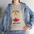 thumbnail image 5 of Festive T-Shirt Lit in Peace, Happy Diwali Unisex Cotton Tee for Men/Women, 5 of 6