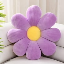 Flower Pillow,Flower Shaped Throw Pillow Cushion Flower Floor Pillow,Seating Cushion,Cute Room Decor & Plush Pillow for Bedroom Sofa Chair(Lavender,15.7" ), 1 Count (Pack of 1)
