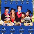 thumbnail image 5 of Gatherfun Graduation Decorations 2026, Congrats Grad Table Cover for Graduation Party Supplies, 3 pcs Class Blue Tablecloths, 54x108 Inch, 5 of 7
