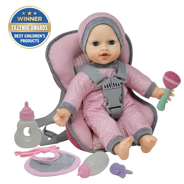 The new York Doll Collection Doll Travel Playset with 12 Inch Soft Body