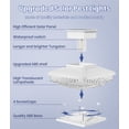 thumbnail image 6 of BITPOTT Solar Post Cap Lights Outdoor, 4 Pack 3-in-1 [4X4/5X5/6X6] Fence Post Solar Lights, Waterproof IP65 6000K Outdoor Light for Garden Patio Porch Fence, White, 6 of 9
