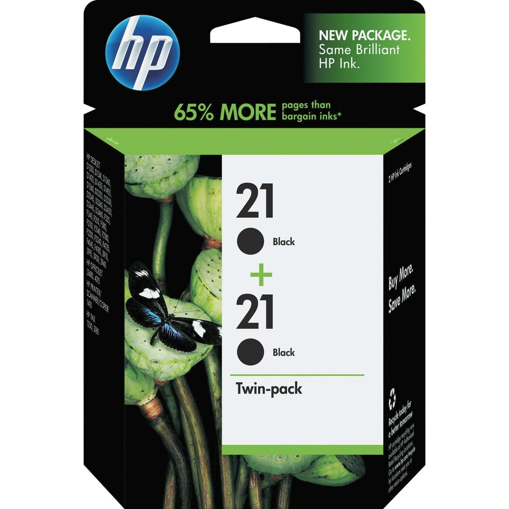 HP 21 Ink Cartridges Black, 2 Cartridges (C9508FN)