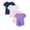 251028#Purple, variant on HILEELANG Little Girls 5-16Y Navy White Pink Purple Cotton Short Sleeve Crewneck T Shirt Tee Size 5-6Y