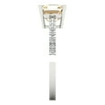 thumbnail image 3 of Clara Pucci 14K White Gold 2.7ct Morganite Solitaire with Accents Ring, 3 of 7