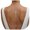 Gold, variant on Rhinestone Back Chain Necklace Body Chain for Women Backless Dress Wedding Bridal Droplet Pendant Backdrop Jewelry