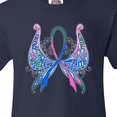 thumbnail image 4 of Inktastic Thyroid Cancer Awareness with Butterfly Ribbon Words Youth T-Shirt, 4 of 5