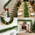 thumbnail image 5 of hulanddfd Christmas Garland with String Lights, 70.87 in Faux Cedar Garland Xmas Greenries Garland for Mantle Stairs Table Fireplace Wall Xmas Decor, 5 of 7