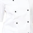 thumbnail image 3 of Dennys Womens Lightweight Short Sleeve Chefs Jacket / Chefswear, 3 of 4