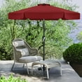 thumbnail image 7 of MASTERCANOPY 7.5ft Patio Market Umbrella with Valance, Tilt and Crank, Burgundy, 7 of 7