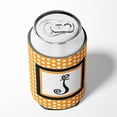 thumbnail image 4 of Letter J Initial Monogram - Orange Polkadots Can or Bottle Beverage Insulator Hugger, 4 of 5