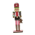 thumbnail image 3 of veasfak Christmas Decor Table Centerpiece Craft Collectible Photo Prop Wooden Nutcracker Snowman, 3 of 9