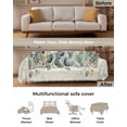 thumbnail image 3 of Blue Green Eucalytus Sofa Couch Covers for Dog,Washable Sectional Couch Slipcovers for Loveseat with Tassels,Thanksgiving Fall Plant Leaves Non Slip Sofa Throw Cover Blanket Large 71''x102'', 3 of 8